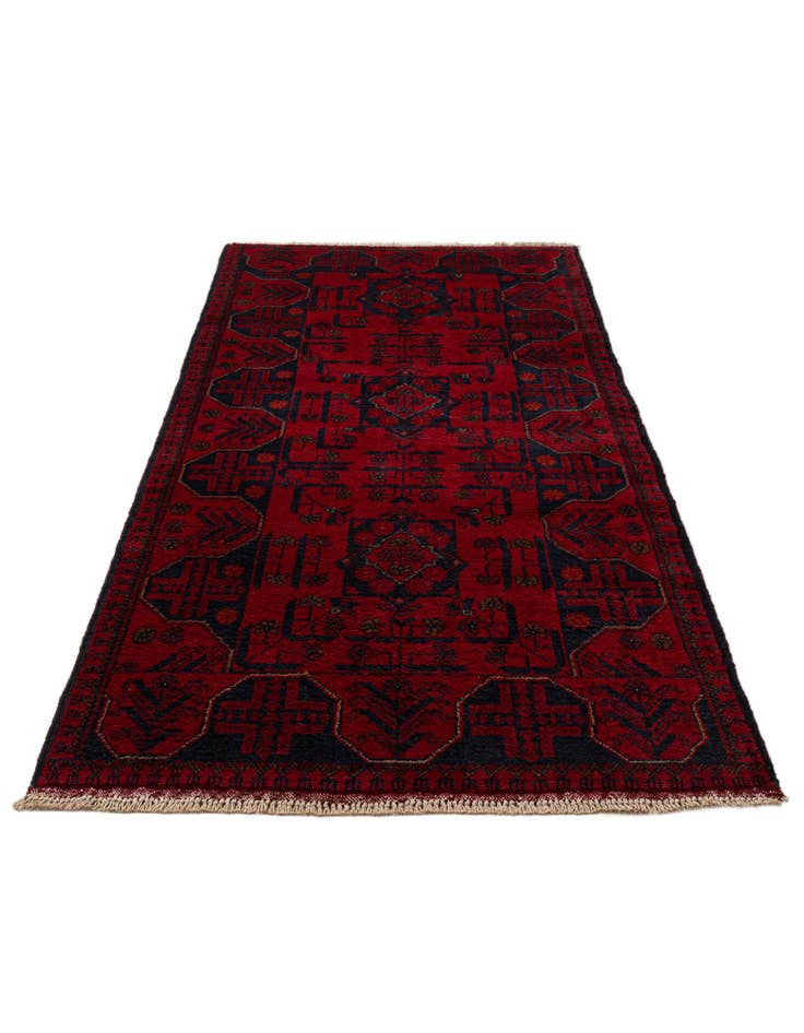 Detail image of 2' 8 x 6' 5 Hand Knotted Khal Mohammadi Wool Runner Rug