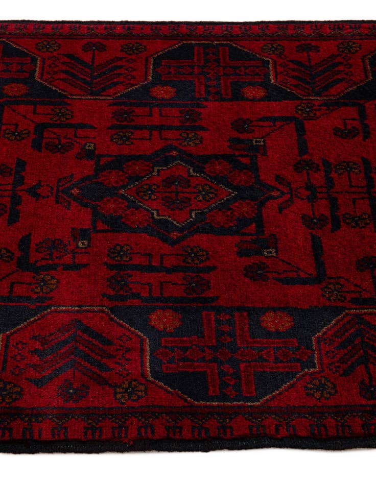 Detail image of 2' 8 x 6' 5  Hand Knotted Khal Mohammadi Wool Runner Rug