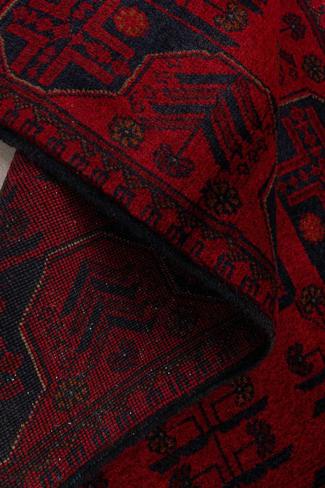 2' 8 x 6' 5 Hand Knotted Khal Mohammadi Wool Runner Rug