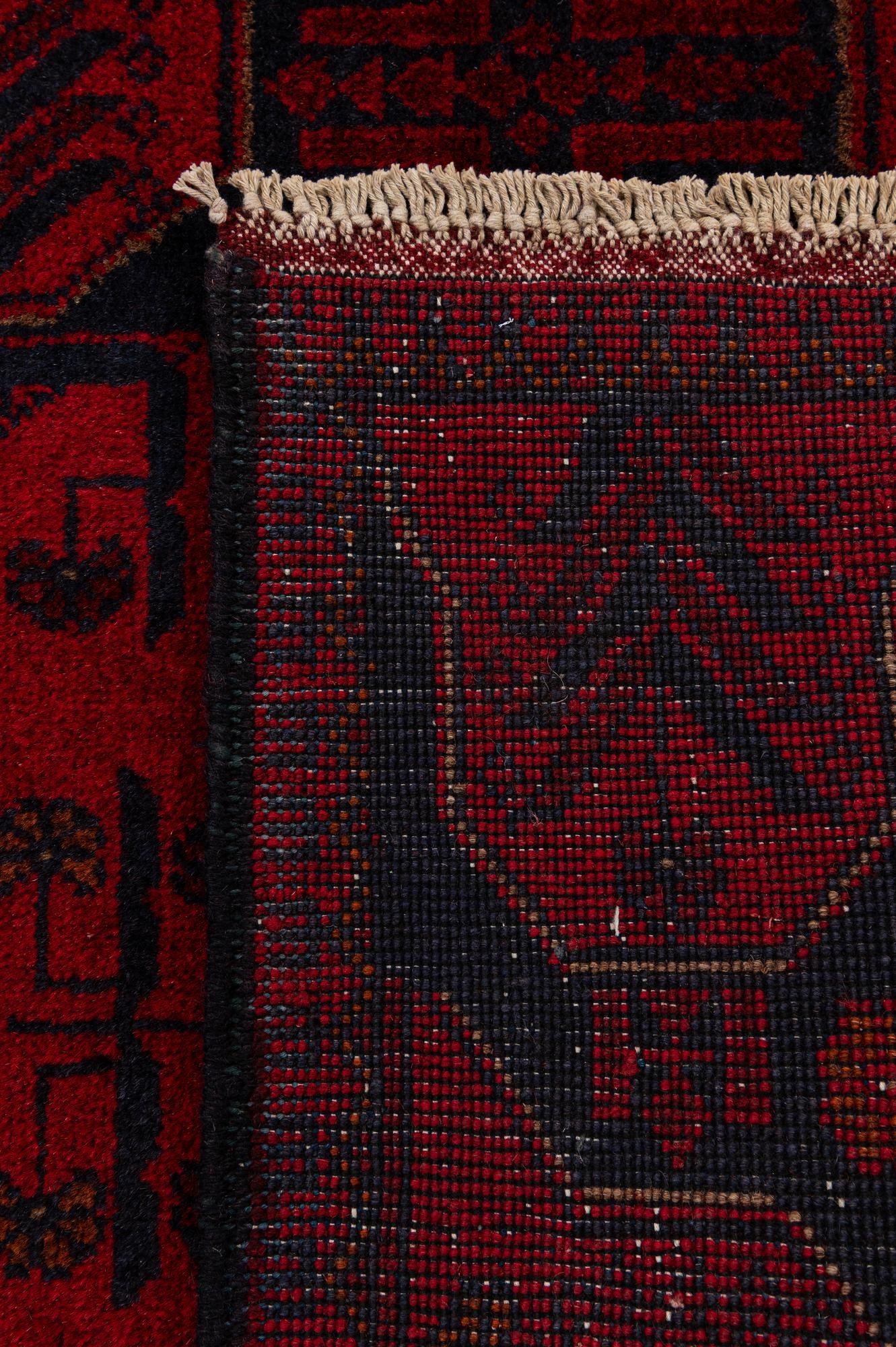 2' 8 x 6' 5 Hand Knotted Khal Mohammadi Wool Runner Rug