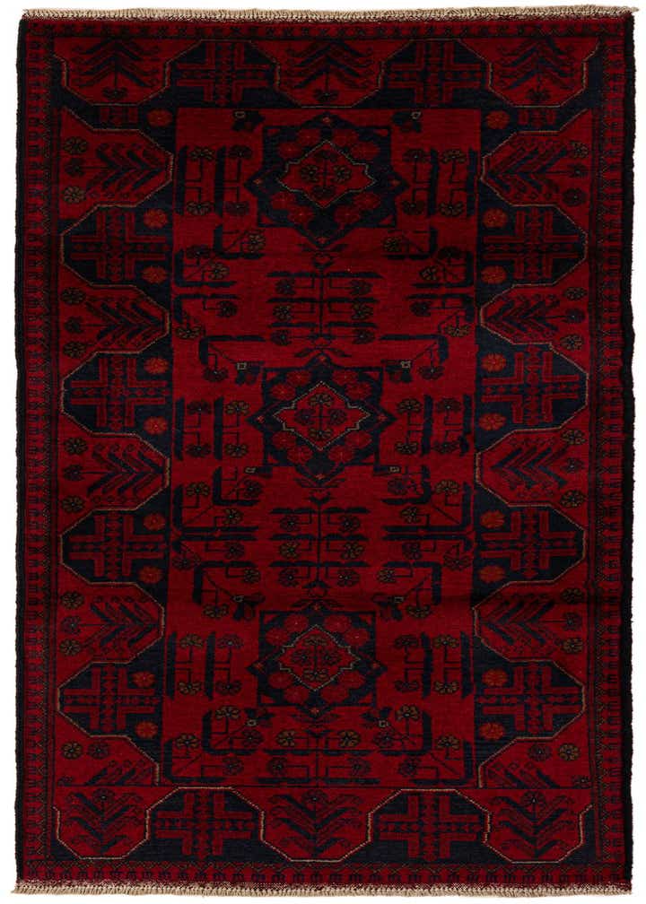 2' 8 x 6' 5 Hand Knotted Khal Mohammadi Wool Runner Rug