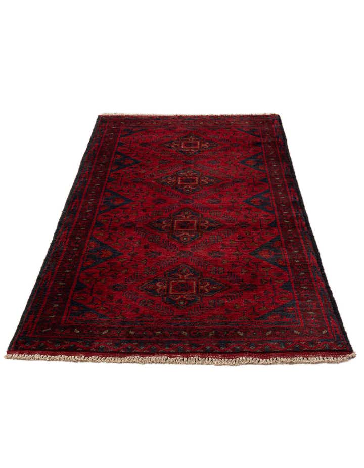 2' 6 x 6' 1 Hand Knotted Khal Mohammadi Wool Runner Rug