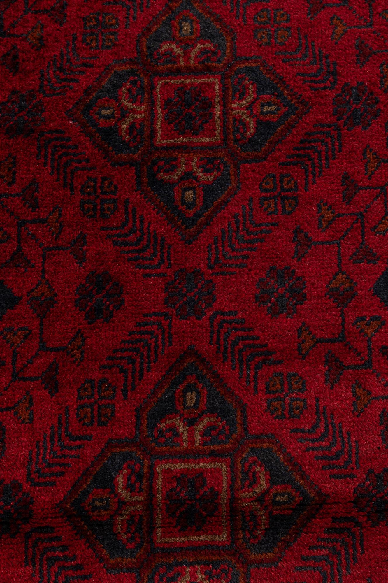 2' 6 x 6' 1 Hand Knotted Khal Mohammadi Wool Runner Rug