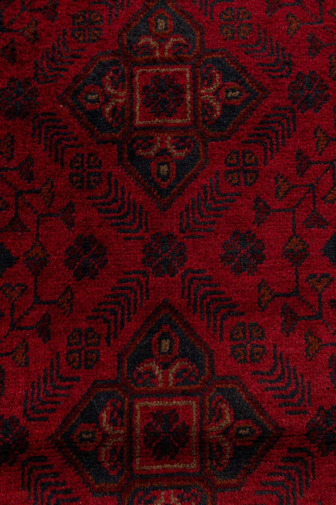 2' 6 x 6' 1 Hand Knotted Khal Mohammadi Wool Runner Rug