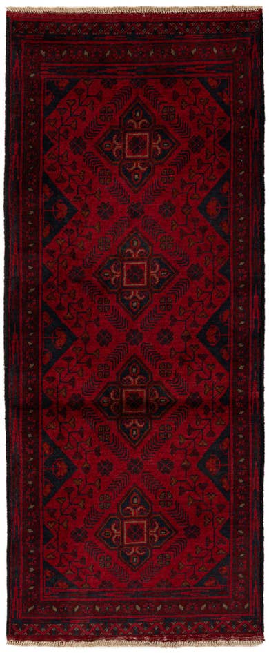 Detail image of 2' 6 x 6' 1 Hand Knotted Khal Mohammadi Wool Runner Rug