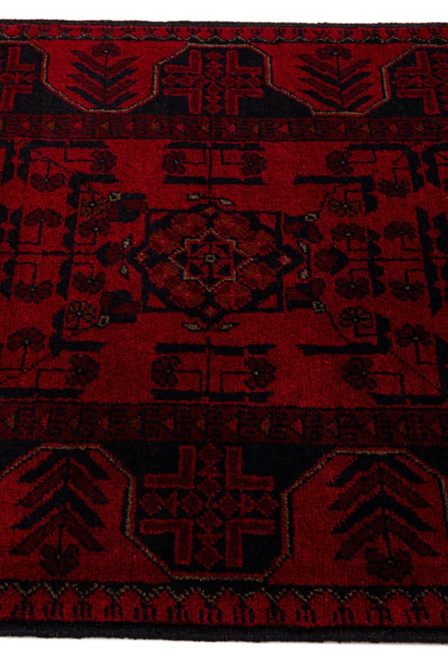 Detail image of 2' 9 x 6' 3 Hand Knotted Khal Mohammadi Wool Runner Rug