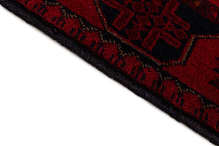 2' 9 x 6' 3 Hand Knotted Khal Mohammadi Wool Runner Rug