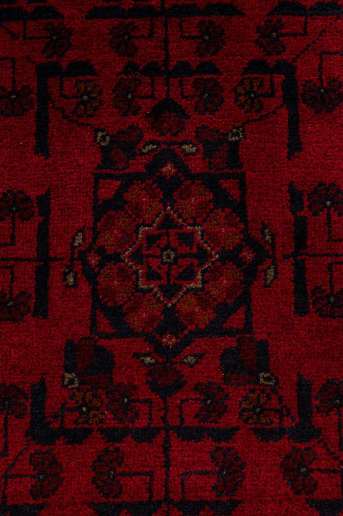 2' 9 x 6' 3 Hand Knotted Khal Mohammadi Wool Runner Rug