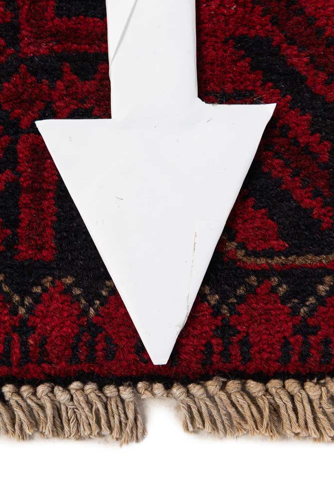 2' 9 x 6' 3 Hand Knotted Khal Mohammadi Wool Runner Rug