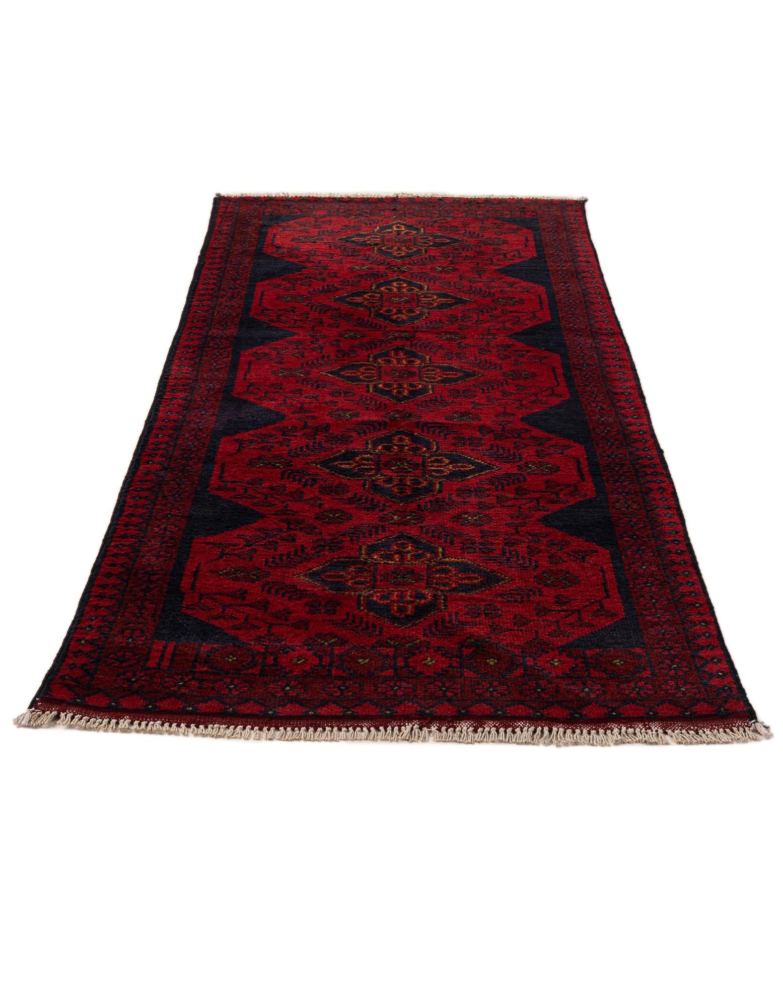2' 7 x 6' 5 Hand Knotted Khal Mohammadi Wool Runner Rug