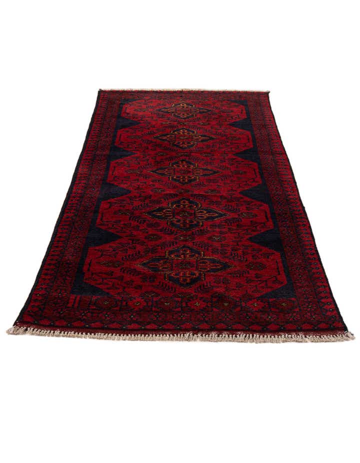 2' 7 x 6' 5 Hand Knotted Khal Mohammadi Wool Runner Rug