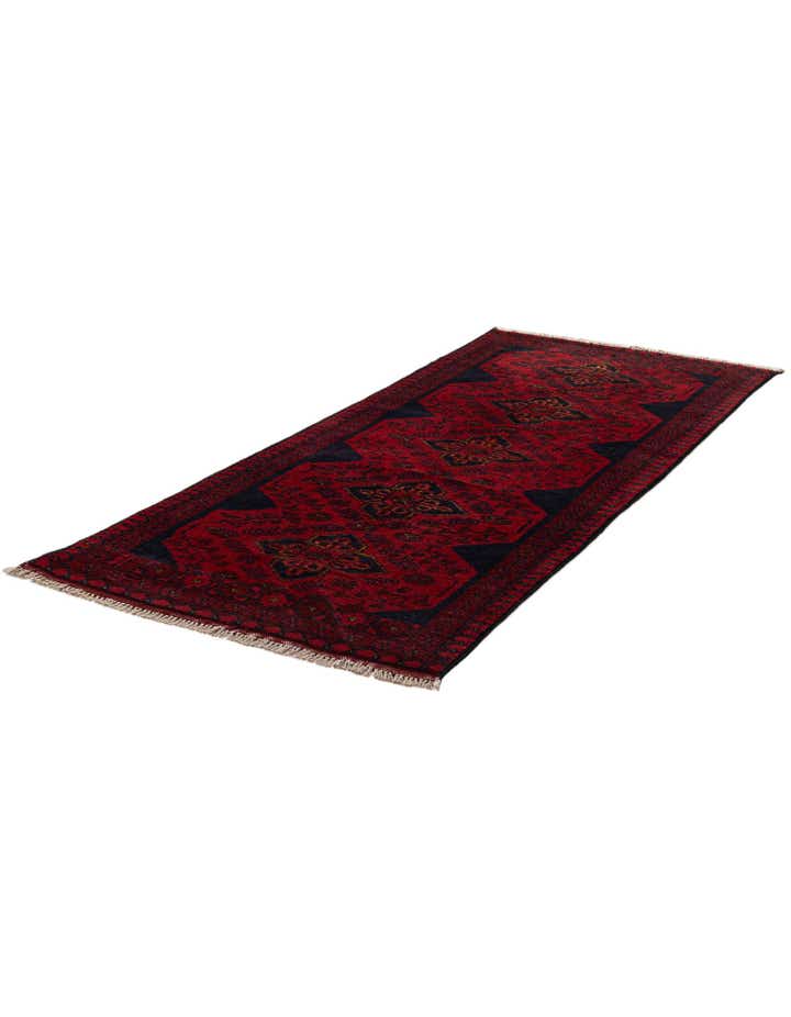 2' 7 x 6' 5 Hand Knotted Khal Mohammadi Wool Runner Rug
