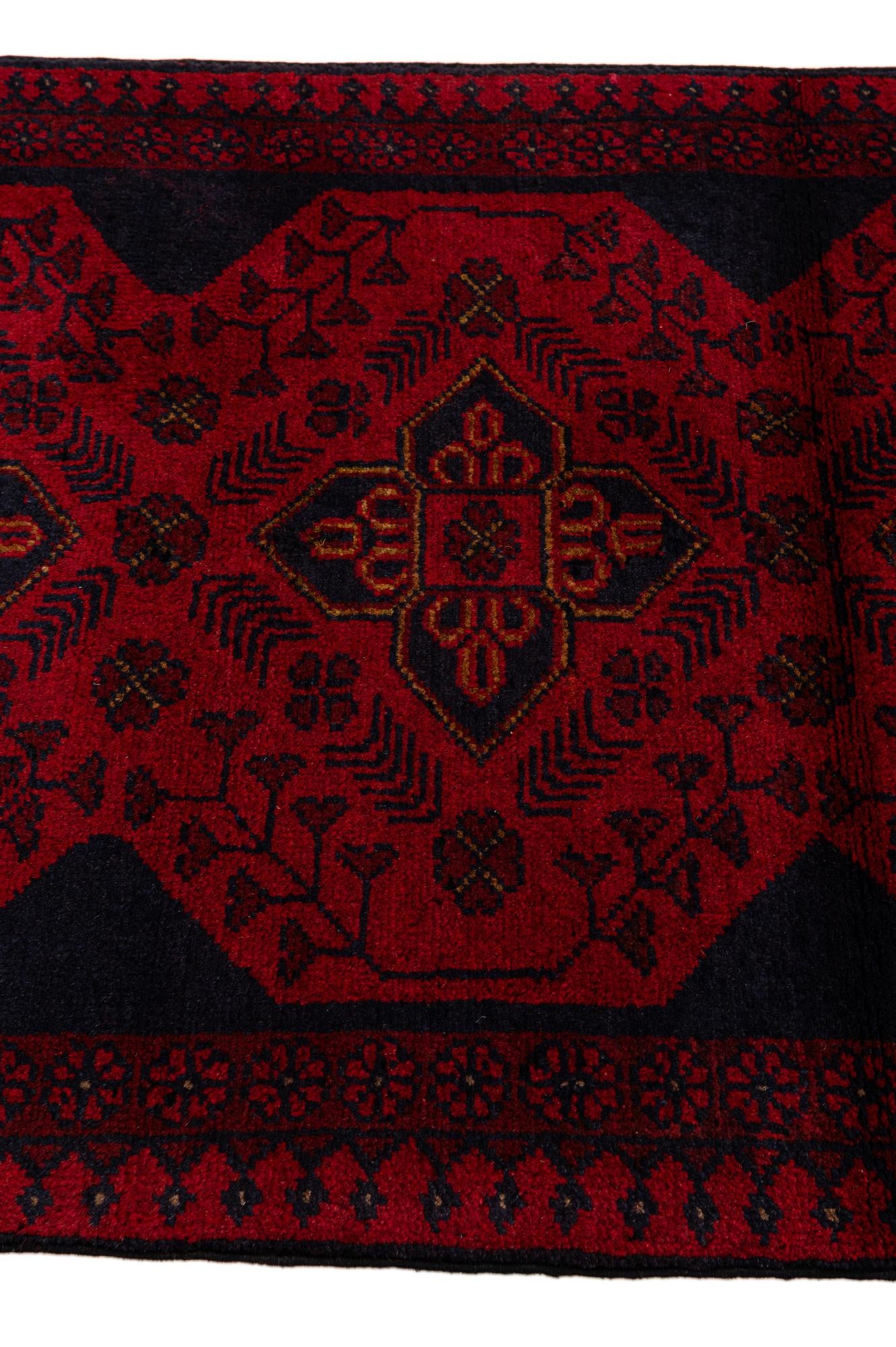 2' 7 x 6' 5 Hand Knotted Khal Mohammadi Wool Runner Rug