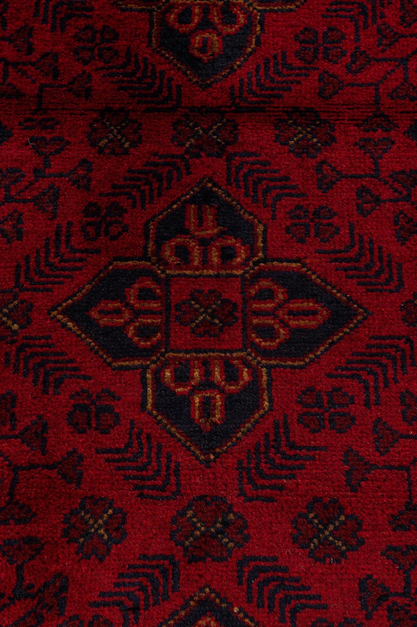2' 7 x 6' 5 Hand Knotted Khal Mohammadi Wool Runner Rug