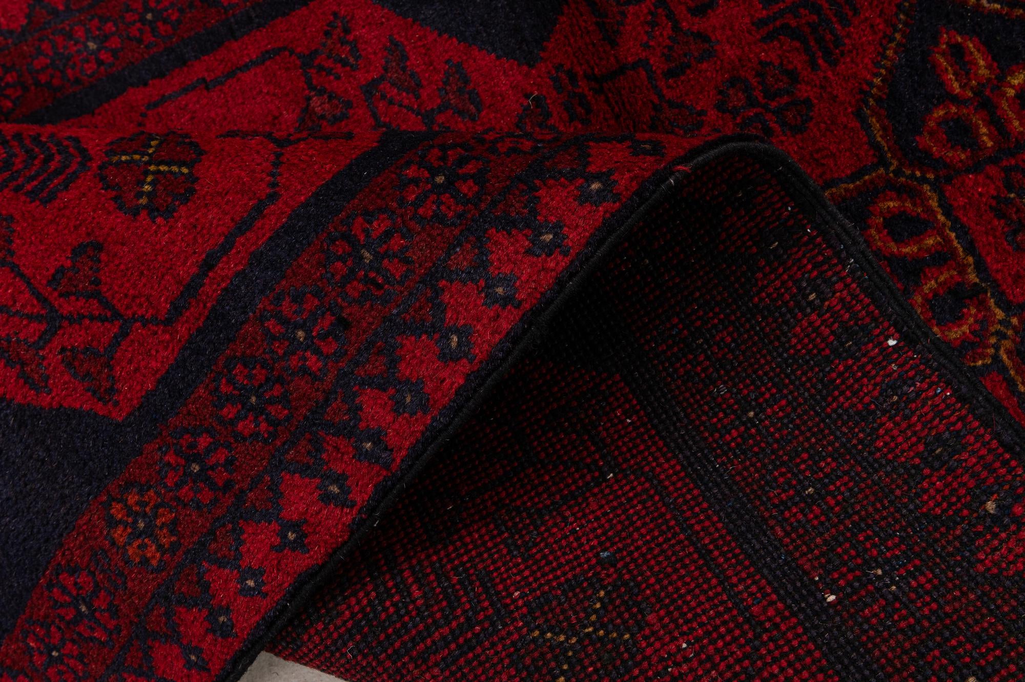 2' 7 x 6' 5 Hand Knotted Khal Mohammadi Wool Runner Rug