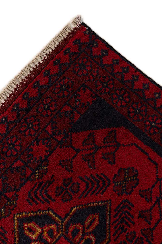 2' 7 x 6' 5 Hand Knotted Khal Mohammadi Wool Runner Rug