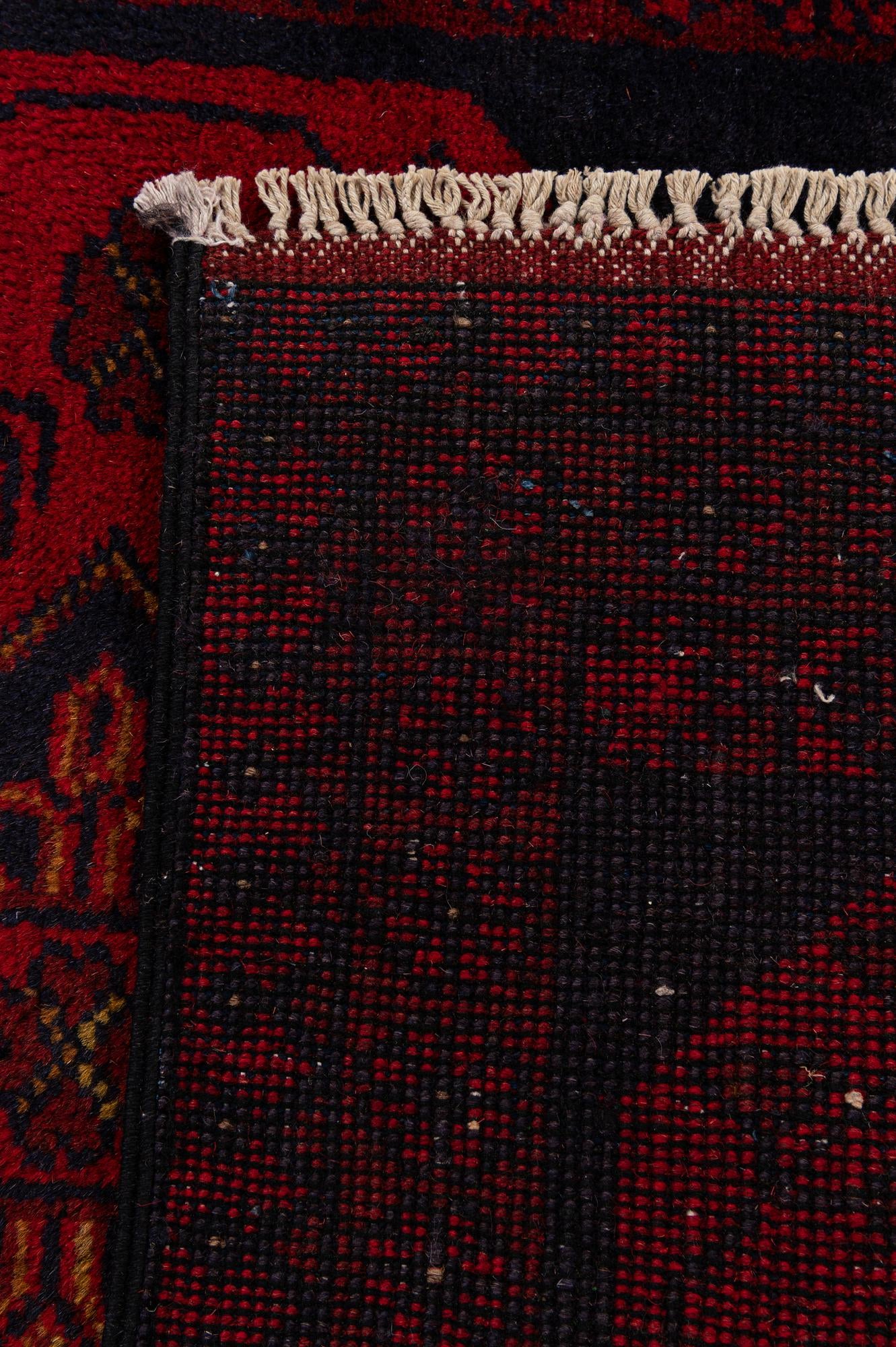 2' 7 x 6' 5 Hand Knotted Khal Mohammadi Wool Runner Rug