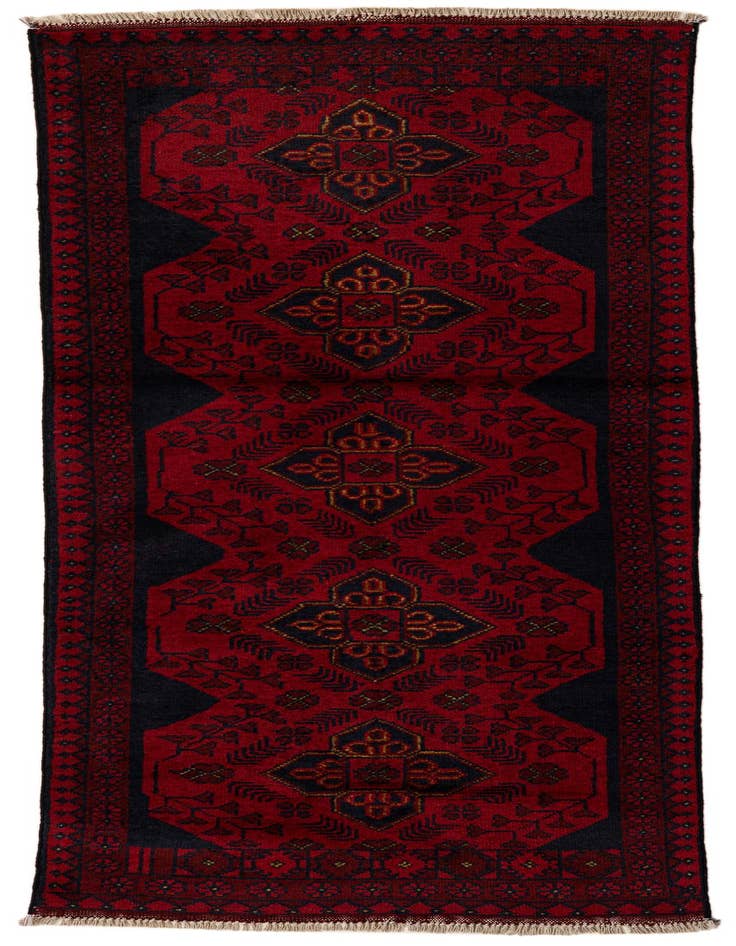 Detail image of 2' 7 x 6' 5 Hand Knotted Khal Mohammadi Wool Runner Rug