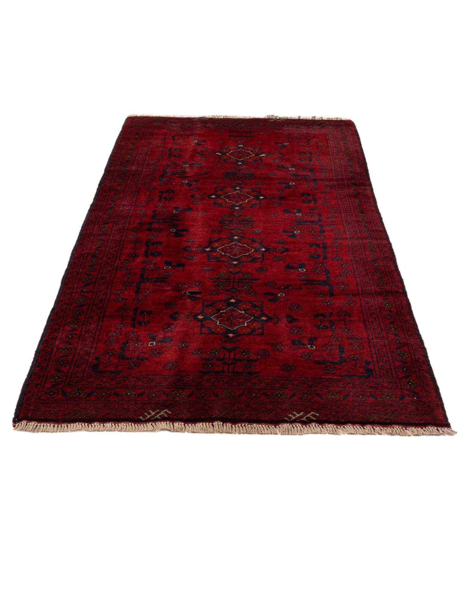 2' 10 x 6' 4 Hand Knotted Khal Mohammadi Wool Runner Rug