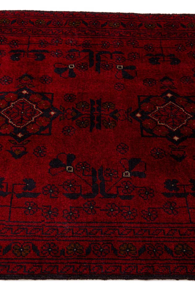 Detail image of 2' 10 x 6' 4 Hand Knotted Khal Mohammadi Wool Runner Rug