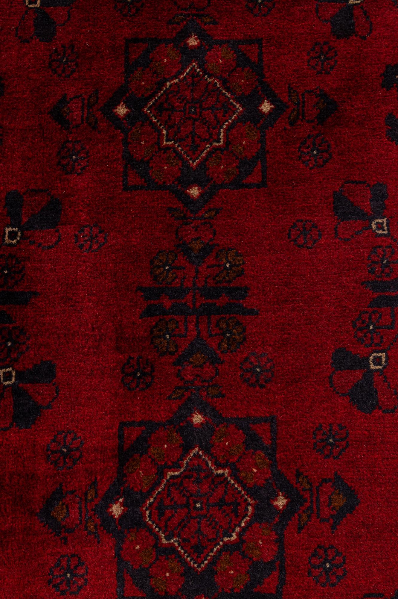 2' 10 x 6' 4 Hand Knotted Khal Mohammadi Wool Runner Rug