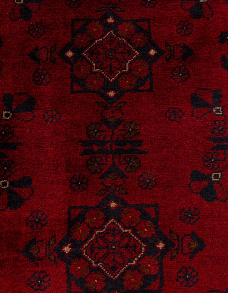 Detail image of 2' 10 x 6' 4  Hand Knotted Khal Mohammadi Wool Runner Rug