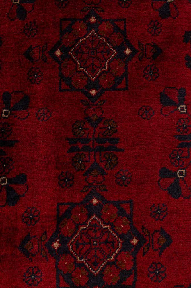 2' 10 x 6' 4 Hand Knotted Khal Mohammadi Wool Runner Rug