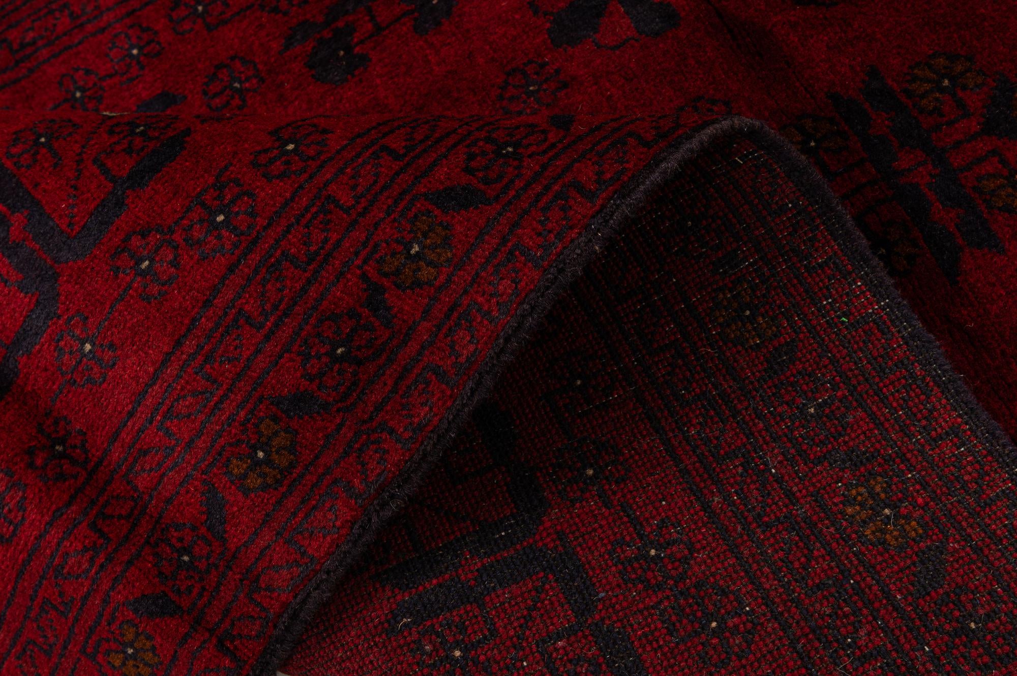 2' 10 x 6' 4 Hand Knotted Khal Mohammadi Wool Runner Rug