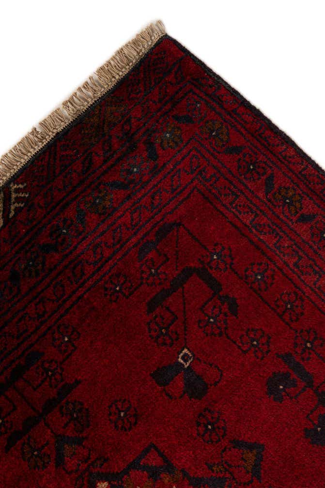 2' 10 x 6' 4 Hand Knotted Khal Mohammadi Wool Runner Rug