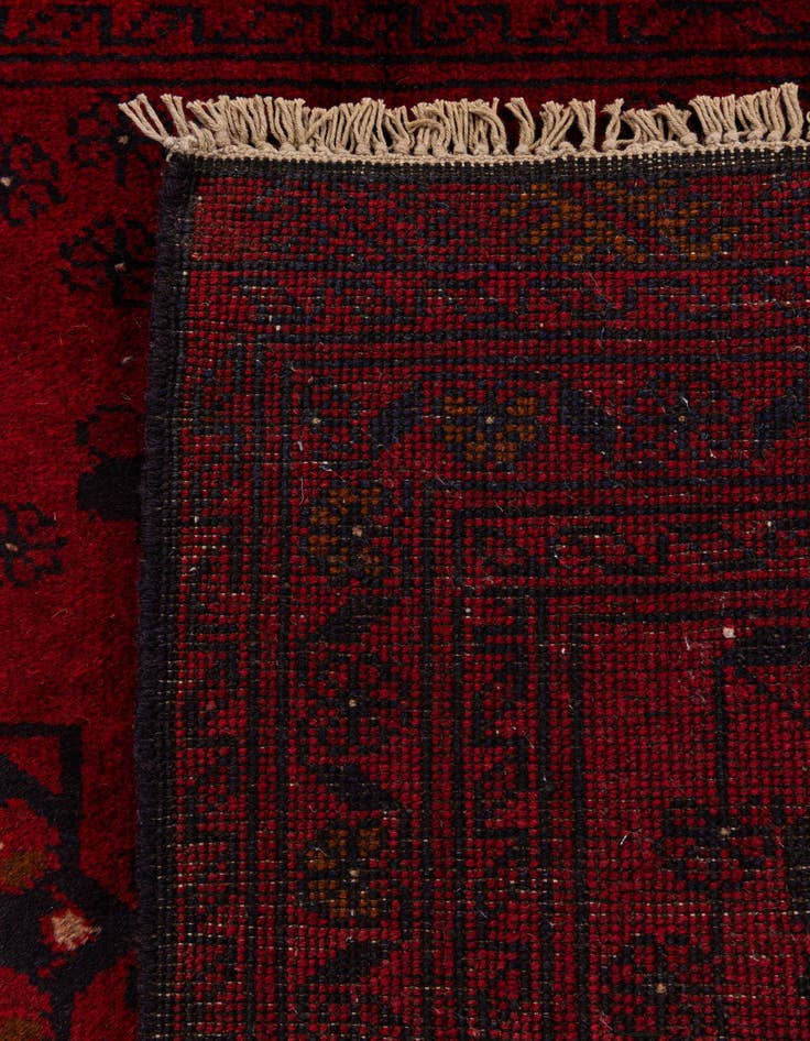 Detail image of 2' 10 x 6' 4  Hand Knotted Khal Mohammadi Wool Runner Rug