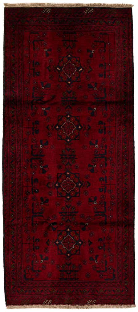 2' 10 x 6' 4 Hand Knotted Khal Mohammadi Wool Runner Rug