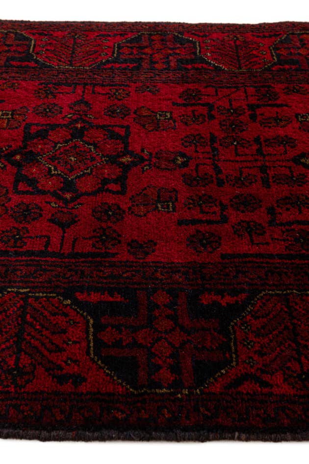 Detail image of 2' 9 x 6' 4 Hand Knotted Khal Mohammadi Wool Runner Rug