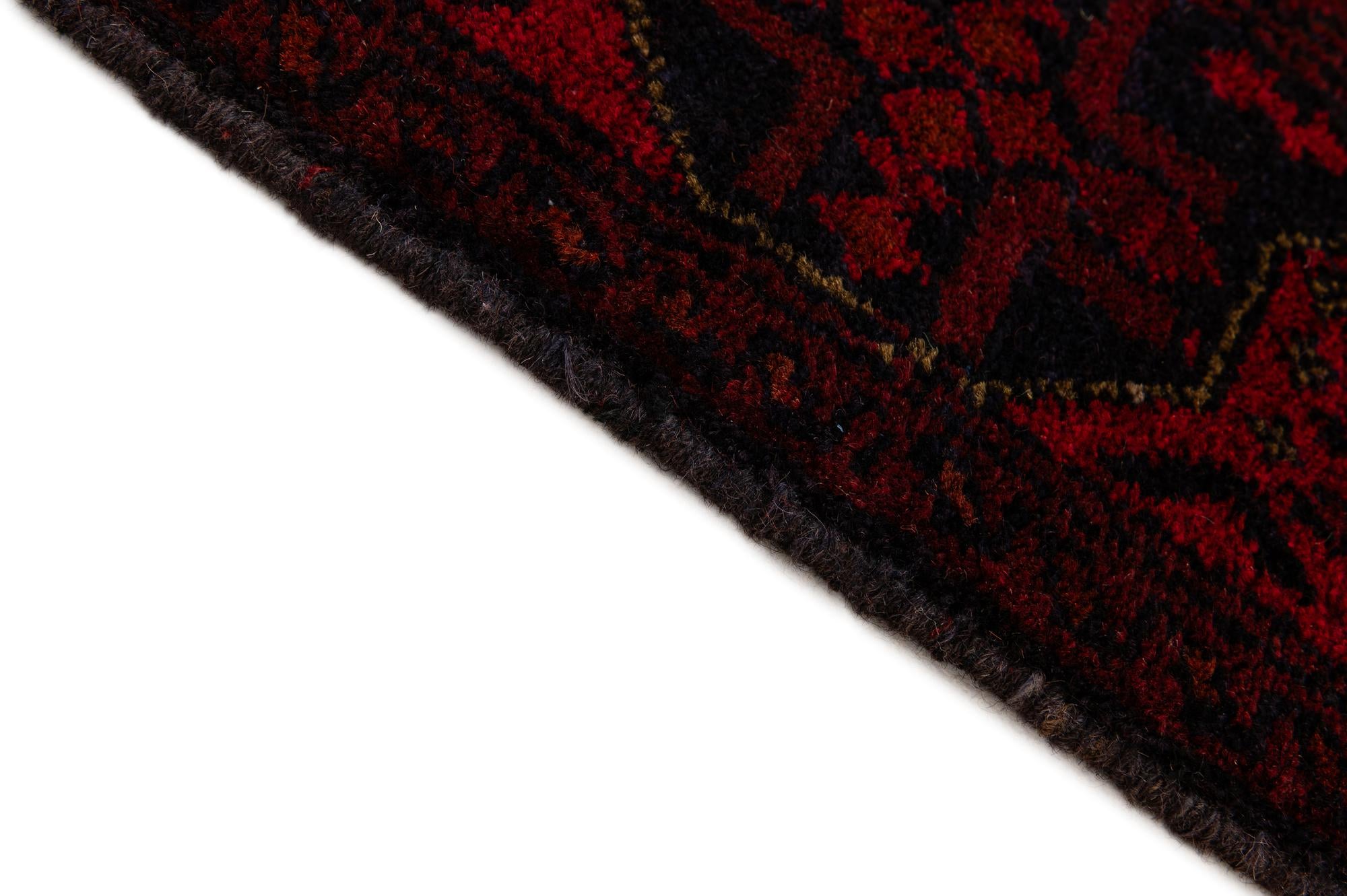 2' 9 x 6' 4 Hand Knotted Khal Mohammadi Wool Runner Rug