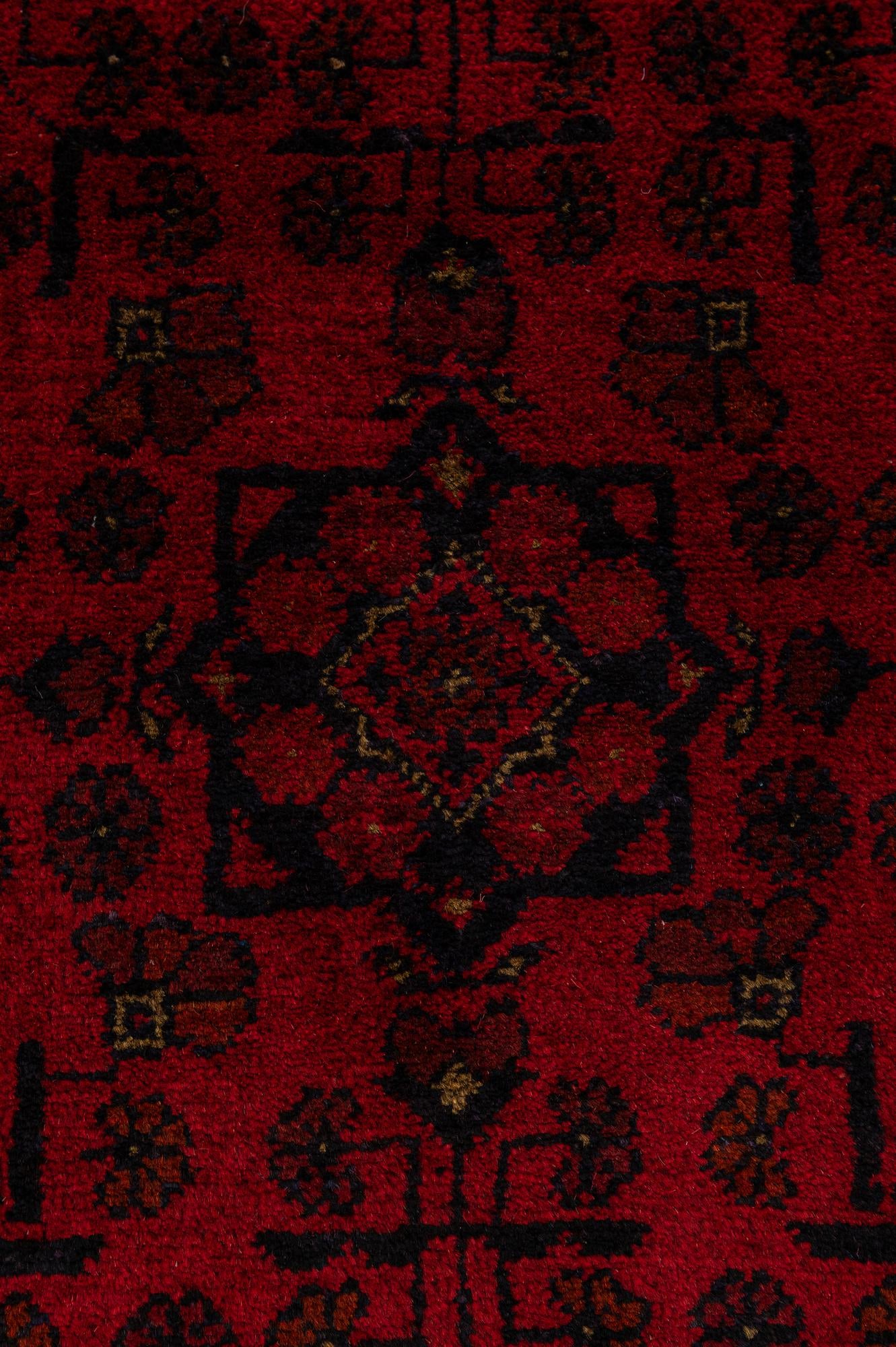 2' 9 x 6' 4 Hand Knotted Khal Mohammadi Wool Runner Rug