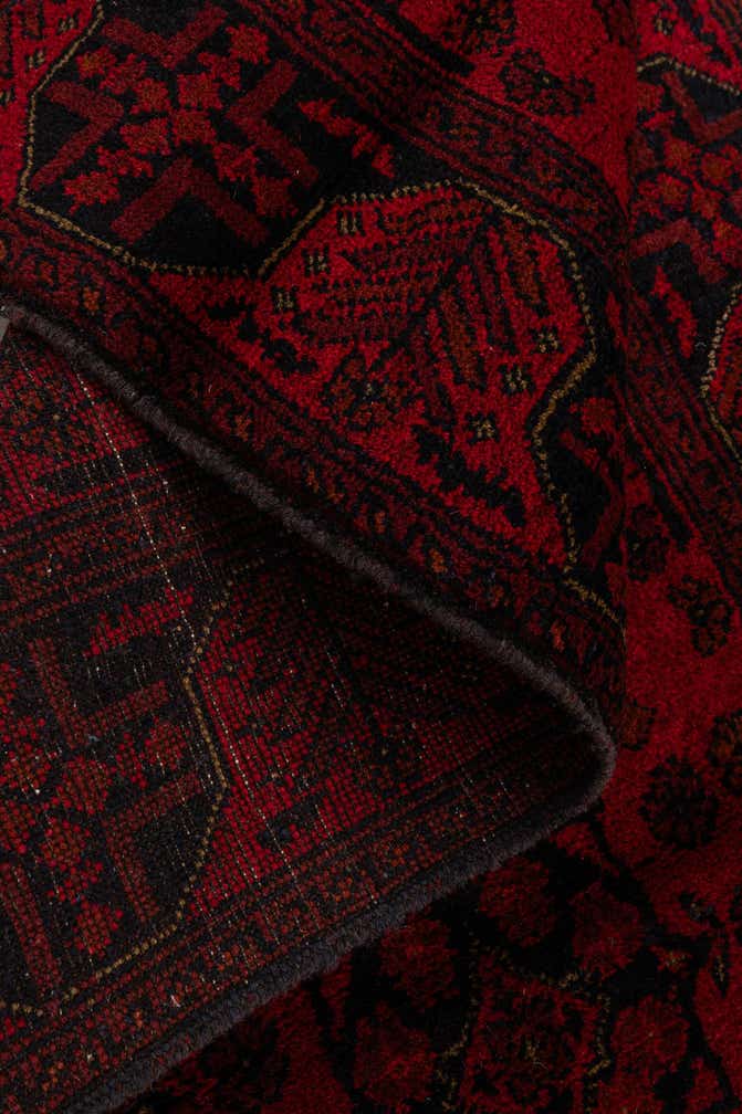 2' 9 x 6' 4 Hand Knotted Khal Mohammadi Wool Runner Rug