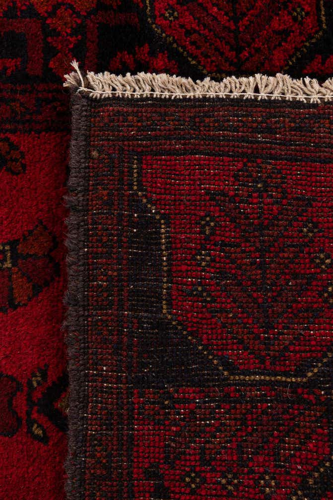 2' 9 x 6' 4 Hand Knotted Khal Mohammadi Wool Runner Rug