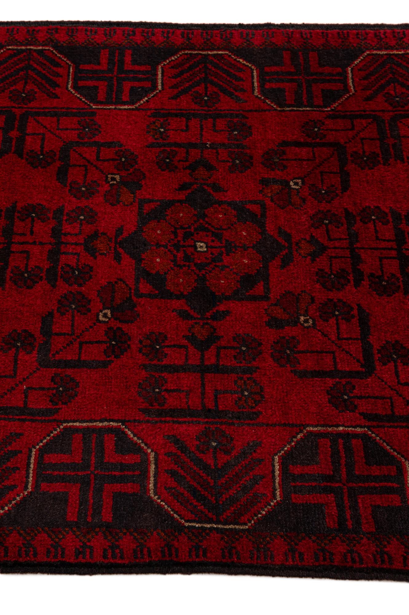2' 8 x 6' 5 Hand Knotted Khal Mohammadi Wool Runner Rug