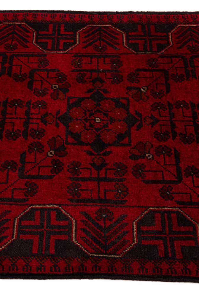 2' 8 x 6' 5 Hand Knotted Khal Mohammadi Wool Runner Rug