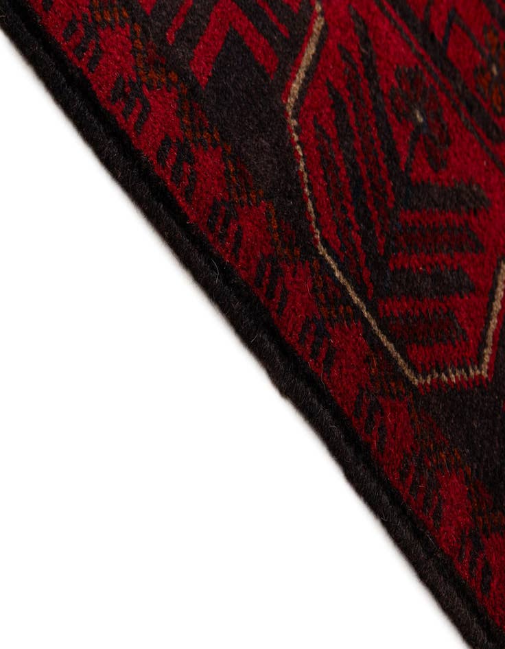 Detail image of 2' 8 x 6' 5  Hand Knotted Khal Mohammadi Wool Runner Rug