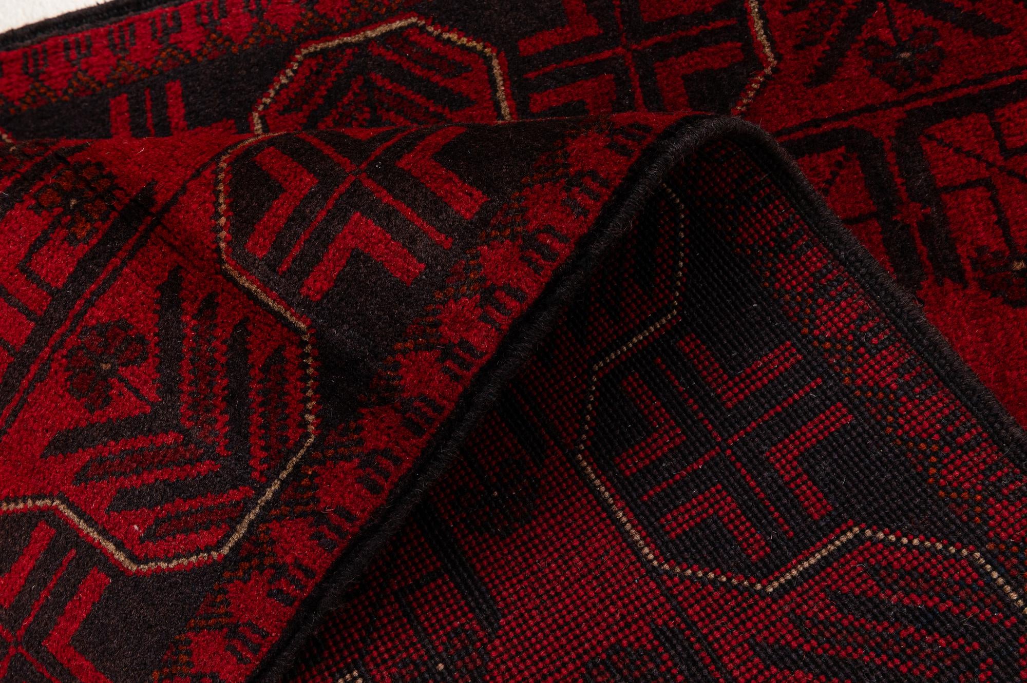 2' 8 x 6' 5 Hand Knotted Khal Mohammadi Wool Runner Rug