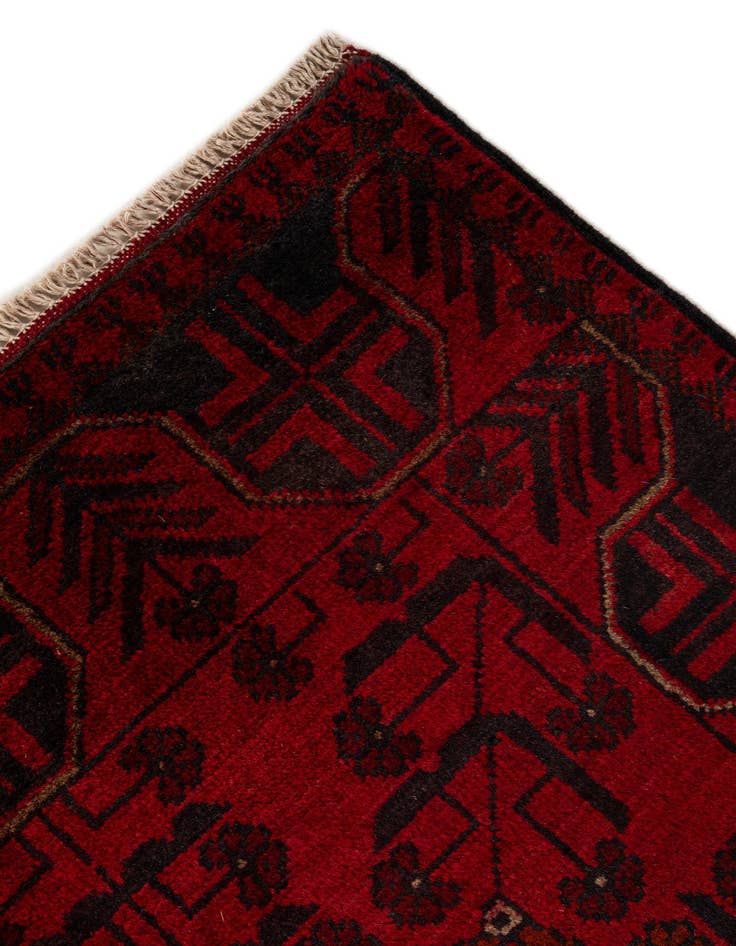 Detail image of 2' 8 x 6' 5  Hand Knotted Khal Mohammadi Wool Runner Rug