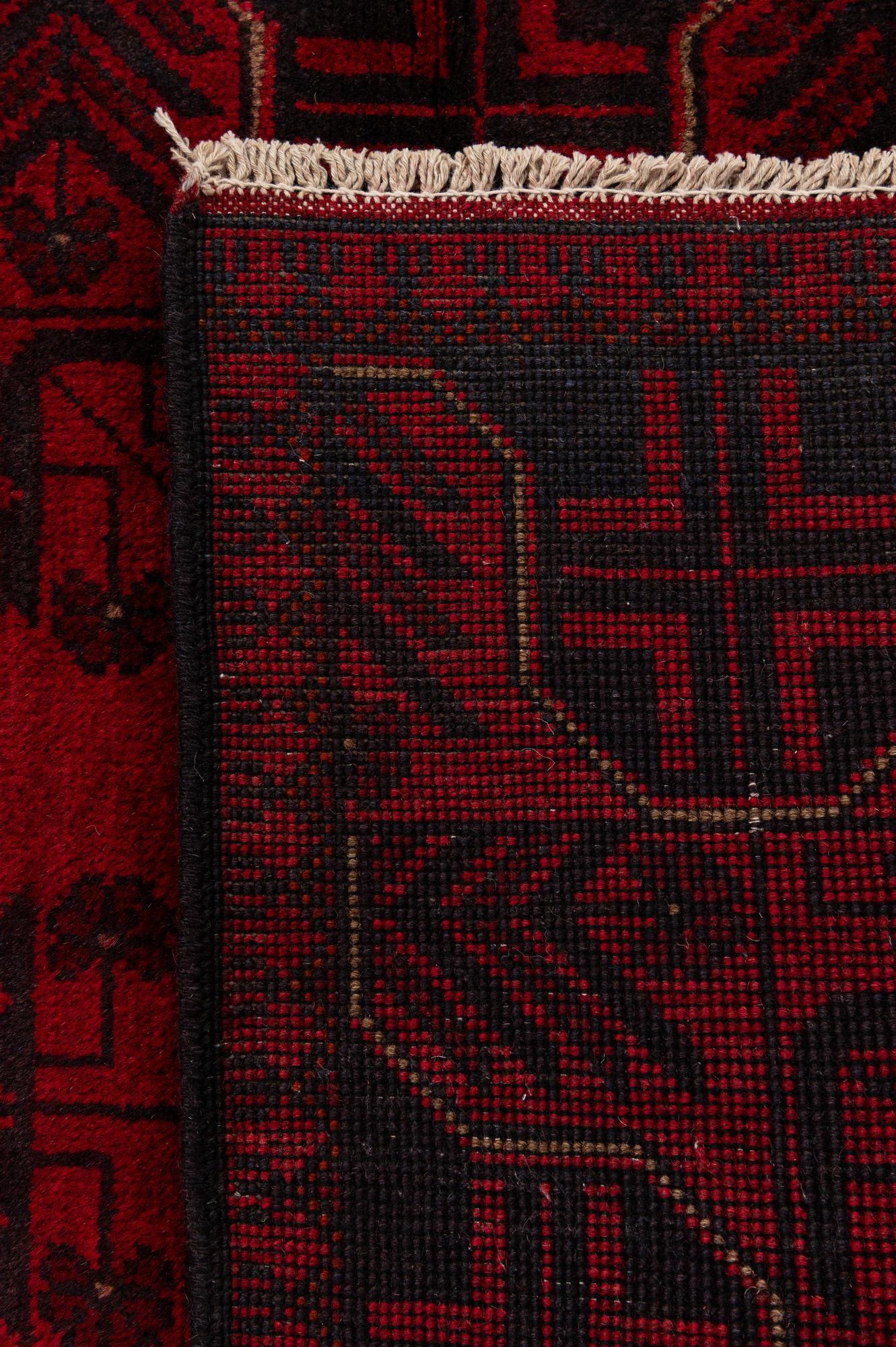 2' 8 x 6' 5 Hand Knotted Khal Mohammadi Wool Runner Rug