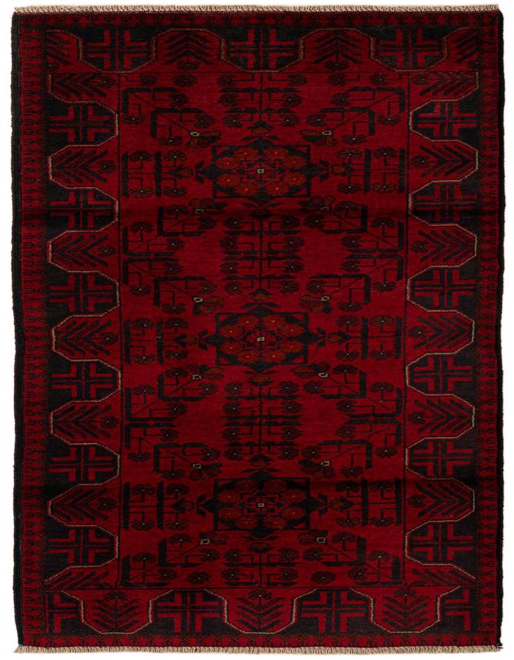 Detail image of 2' 8 x 6' 5 Hand Knotted Khal Mohammadi Wool Runner Rug