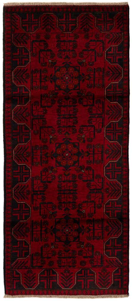 2' 8 x 6' 5 Hand Knotted Khal Mohammadi Wool Runner Rug