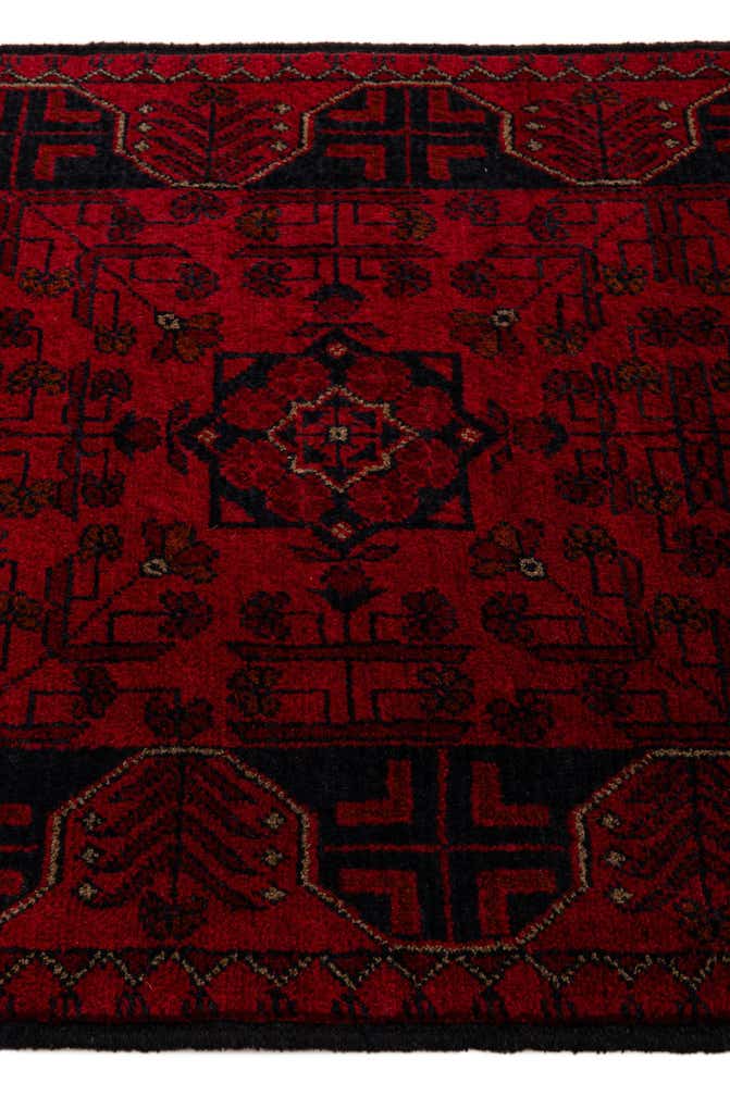2' 9 x 6' 6 Hand Knotted Khal Mohammadi Wool Runner Rug