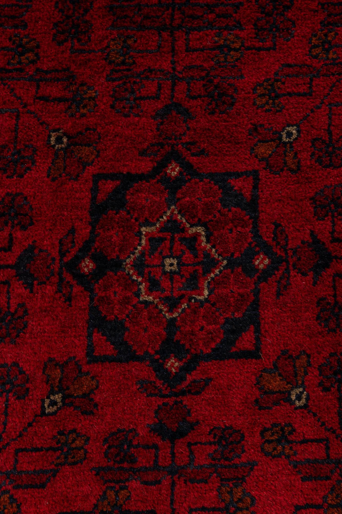 2' 9 x 6' 6 Hand Knotted Khal Mohammadi Wool Runner Rug