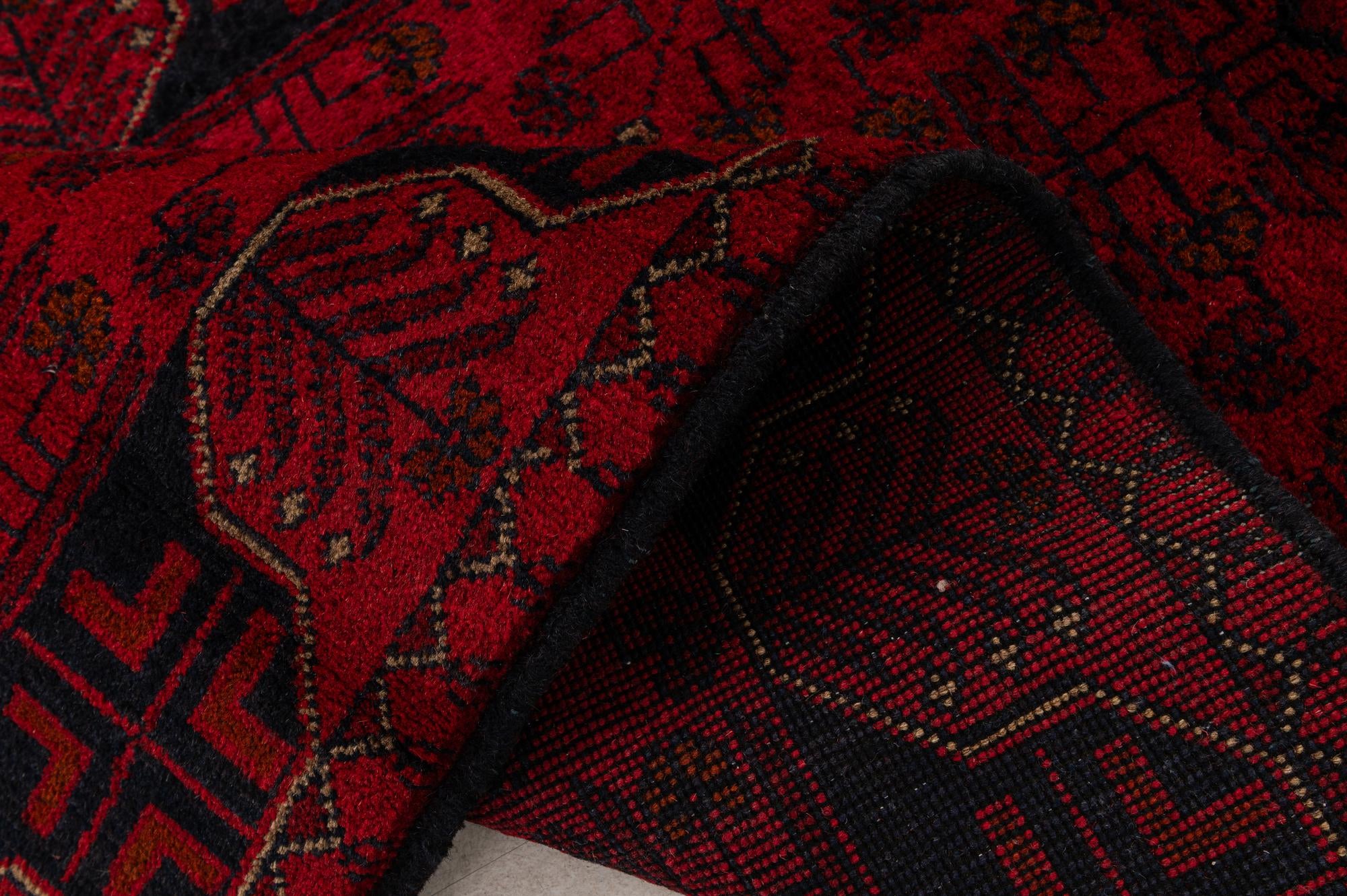 2' 9 x 6' 6 Hand Knotted Khal Mohammadi Wool Runner Rug