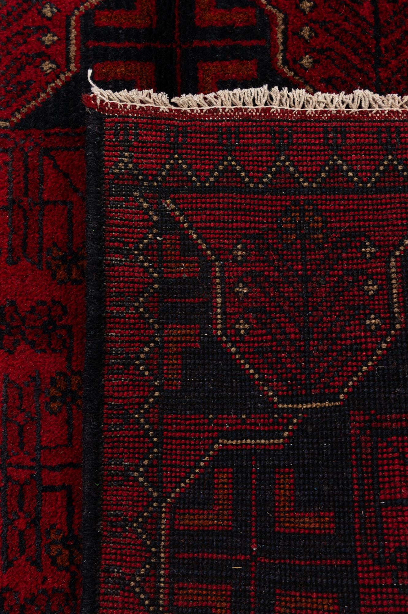 2' 9 x 6' 6 Hand Knotted Khal Mohammadi Wool Runner Rug