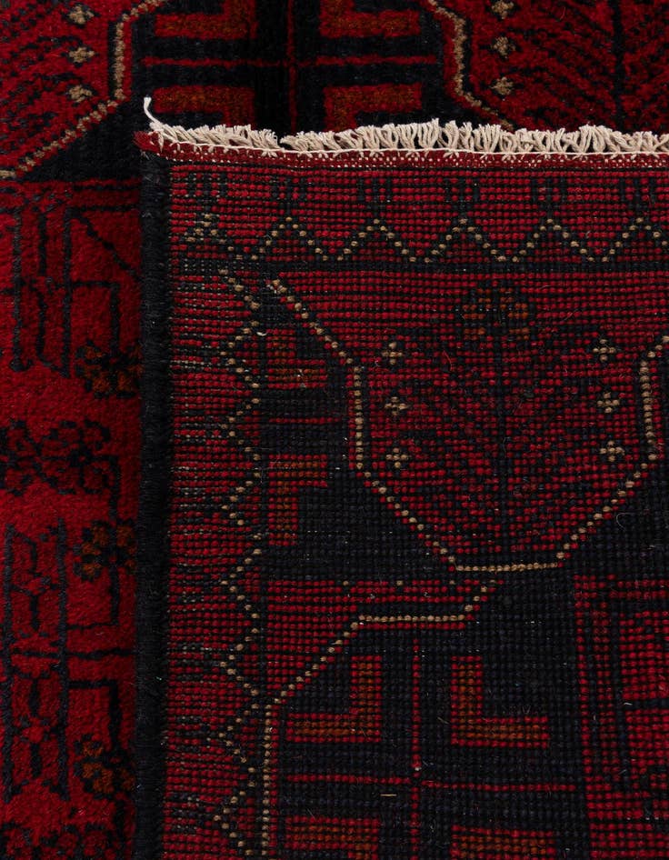 Detail image of 2' 9 x 6' 6  Hand Knotted Khal Mohammadi Wool Runner Rug