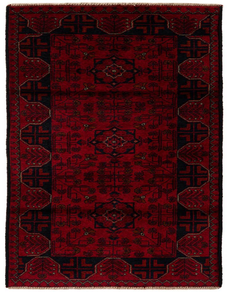 Detail image of 2' 9 x 6' 6 Hand Knotted Khal Mohammadi Wool Runner Rug